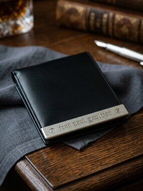 Jean Paul Gaultier Men’s Vintage Bifold Black Leather Wallet
